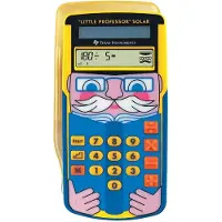 Texas Instruments Little Professor Solar -oppimistaskulaskin monivärinen aurinkokenno