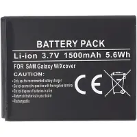 123accu Samsung Galaxy W GT-I8150 Galaxy Xcover GT-S5690 Wave 3 GT-S8600 yhteensopiva akku 1500 mAh