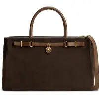 Tommy Hilfiger American Icon Käsilaukku Nahka 39 cm Ruskea