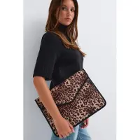 Gina Tricot  - Hair-on laptop case - tietokonekotelot - Beige - ONESIZE - Naiset