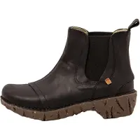 El naturalista for woman. 2N1583010005_001 Leather ankle boots N158 Arizona black (37), 1 to 3 cm, None, Casual