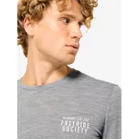 Super.natural Men's Freeride Society Long Sleeve Cashmere Grey Melange/various M