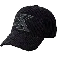 Calvin Klein Felt Monogram Patch Cap - Black - ONE SIZE