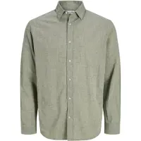 Jack & Jones Esummer Linen Blend Pitkähihainen Kauluspaita