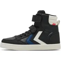 Hummel Saappaat - Slimmer Stadil Leather High Jr - Musta/Sininen - - 26 - Saappaat