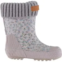 Wheat Lämpösaappaat - Kahlaaja - Lilac Blue Kukat - - 22 - Lämpösaappaat