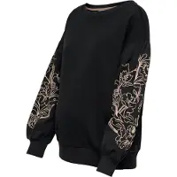 ONLY Maternity Olmdeborah L/S Boatneck Sweat Jrs - Black - S