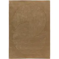 NJRD Levels Circles villamatto Beige, 170x240 cm