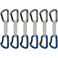 Mammut Workhorse Keylock 12 cm 6-Pack Quickdraws Straight Gate/Bent Gate Key Lock, G - 12 cm
