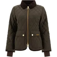 Barbour Fitted Beadnell Quilted Jacket - Khaki green - 38