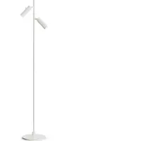 Herstal Pipeline Double -lattiavalaisin Ø 19,9 x K 132,6 cm metallia mattavalkoinen