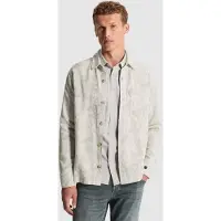 Cast iron Paita 'Overshirt with jacquard pattern and button closure' sininen