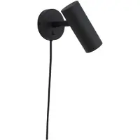 House Nordic Nida - Lamp, Black, 190 Cm Fabric Cord - Black - 22X10X15CM
