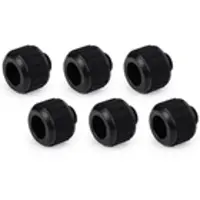 Alphacool Apex Grip HardTube Fitting -putkiliitinsarja, 13mm, G1/4, 6 kpl, musta