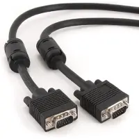 Cablexpert CC-PPVGA-5M-B, 5 m, VGA (D-Sub), VGA (D-Sub), Musta, Uros/uros, 444 g