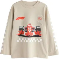 Next Paita 'F1' beige / punainen / musta / valkoinen