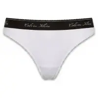 Calvin Klein Underwear Stringit musta / valkoinen