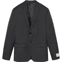 Calvin Klein Ls Micro Herringbone Slim Blazer - Grey - 46