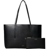 Calvin Klein Ostoskassi 'Foil Logo Tote With' musta