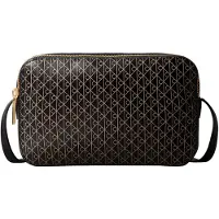 Calvin Klein Emblem Aop Elongated Camera Bag - Black - ONE SIZE