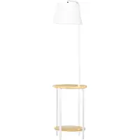 HOMCOM Lattiavalaisin Homcom 39,5x39,5x162cm, valkoisen/vaaleanruskean värinen