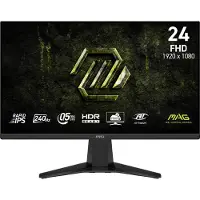 MSI MAG 245F X24, 60,5 cm (23.8"), 1920 x 1080 pikseliä, Full HD, LCD, 0,5 ms, Musta