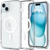 Spigen ACS06802, Suojus, Apple, iPhone 15, 15,5 cm (6.1"), Läpinäkyvä, Valkoinen