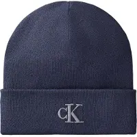 Calvin Klein Ck Fine Rib Beanie - Navy - ONE SIZE