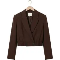 Dante6 -Reilley Cropped Blazer-Jacket - Brown - 40