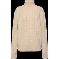 Ralph Lauren Cable-Knit Wool-Cashmere Sweater - Cream - XL
