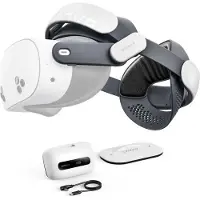 BOBOVR M3 Pro+ -akku ja pääpanta Meta Quest 3/3S -mallille - 6500mAh