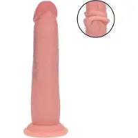 Realrock - kaksoistiheyksinen realistinen dildo (ihonvärinen) - 18,5 cm