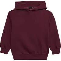 LMTD Nlnnevo Ls L Bru Sweat W. Hood Noos - Burgundy - 122-128