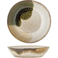 Bloomingville Green Stoneware Jules syvä lautanen, 22 cm