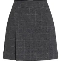 ROUGE EDIT Roucara Hw Short Skirt - Grey - 44
