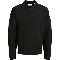 JACK&JONES JUNIOR Jjesoho Ollie Knit Split Neck Jnr - Black - 176