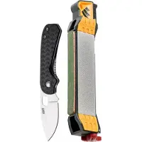 Work Sharp Guided Field Sharpener x KNAFS Lander 5, pocket knife + knife sharpener