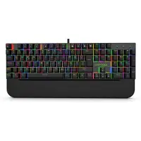 Inca IKG-443, Täysikokoinen (100 %), Langallinen, USB, Mekaaninen, RGB LED, Musta
