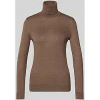 Ralph Lauren Silk-Blend Turtleneck Sweater - Brown - XS