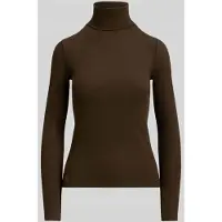 Ralph Lauren Stretch-Blend Turtleneck - Brown - XL