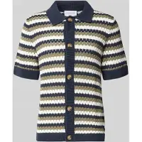 Lindbergh Chrochet Cardigan S/S - Green - XXL