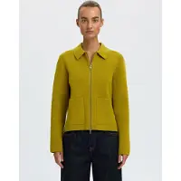 Selected Slwmika Ls Knit Cardigan - Green - M
