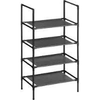 Songmics Kenkähylly 45 x 28 x 80 cm, musta