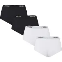 Pieces Logo Solid Alushousut 4 Yksiköt