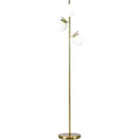 HOMCOM Lattiavalaisin Homcom 27x27x169cm, kultainen/valkoinen