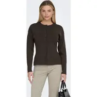 ONLY Onllucy Ls O-Neck Cardigan Knt Noos - Brown - S