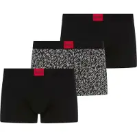 HUGO underwear Bokserishortsit 'GALAXY' harmaa / punainen / musta