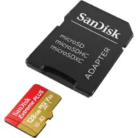SanDisk – Ext PLUS microSDXC 128GB+SD 200MB/s (SDSQXBD-128G-GN6MA)