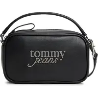 Tommy Hilfiger Olkalaukku 'BOLD' musta / hopea