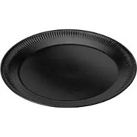 Knabstrup Keramik Knabstrup ruokalautanen musta 22 cm